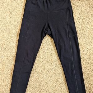 Large - Iuga High Waisted Yoga Pants - Ankle Length